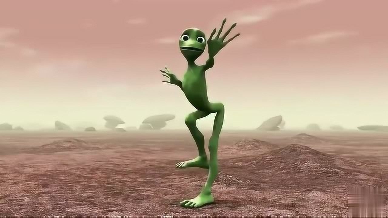 这只青蛙跳舞很多人模仿,现在给你个原版的,慢慢学吧!