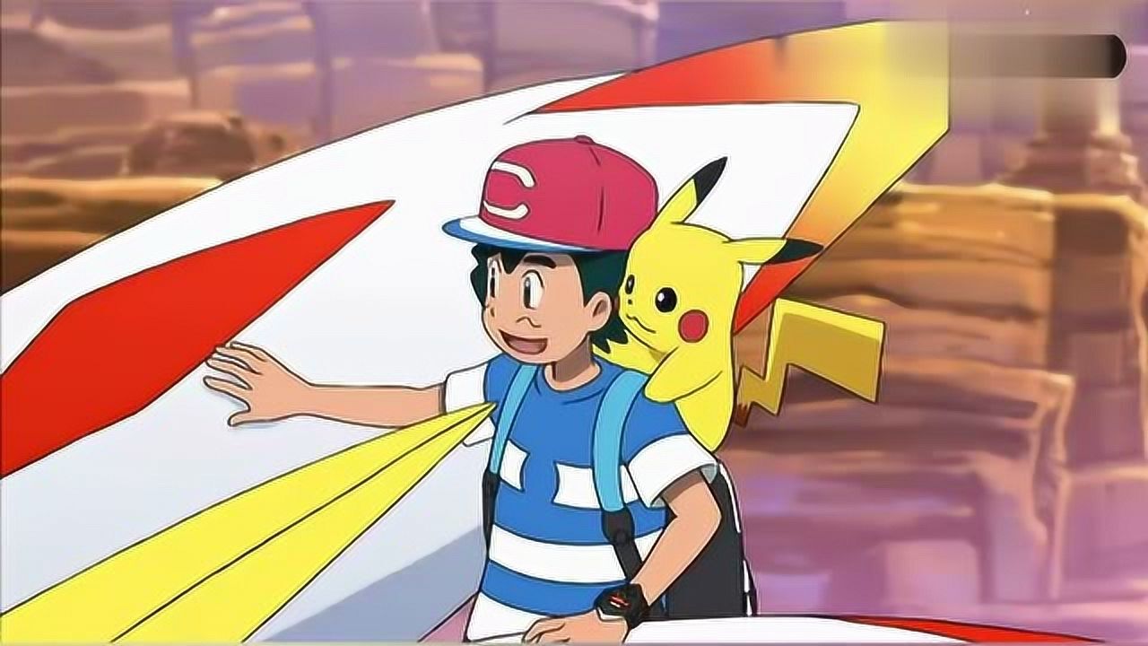 神奇宝贝-小智与索尔迦雷欧合体,使用z招式前往究极之洞!