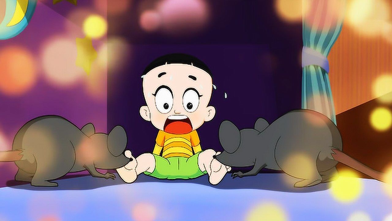 被噩梦缠身的大头儿子,小脚丫恐怕要被大老鼠吃没了!