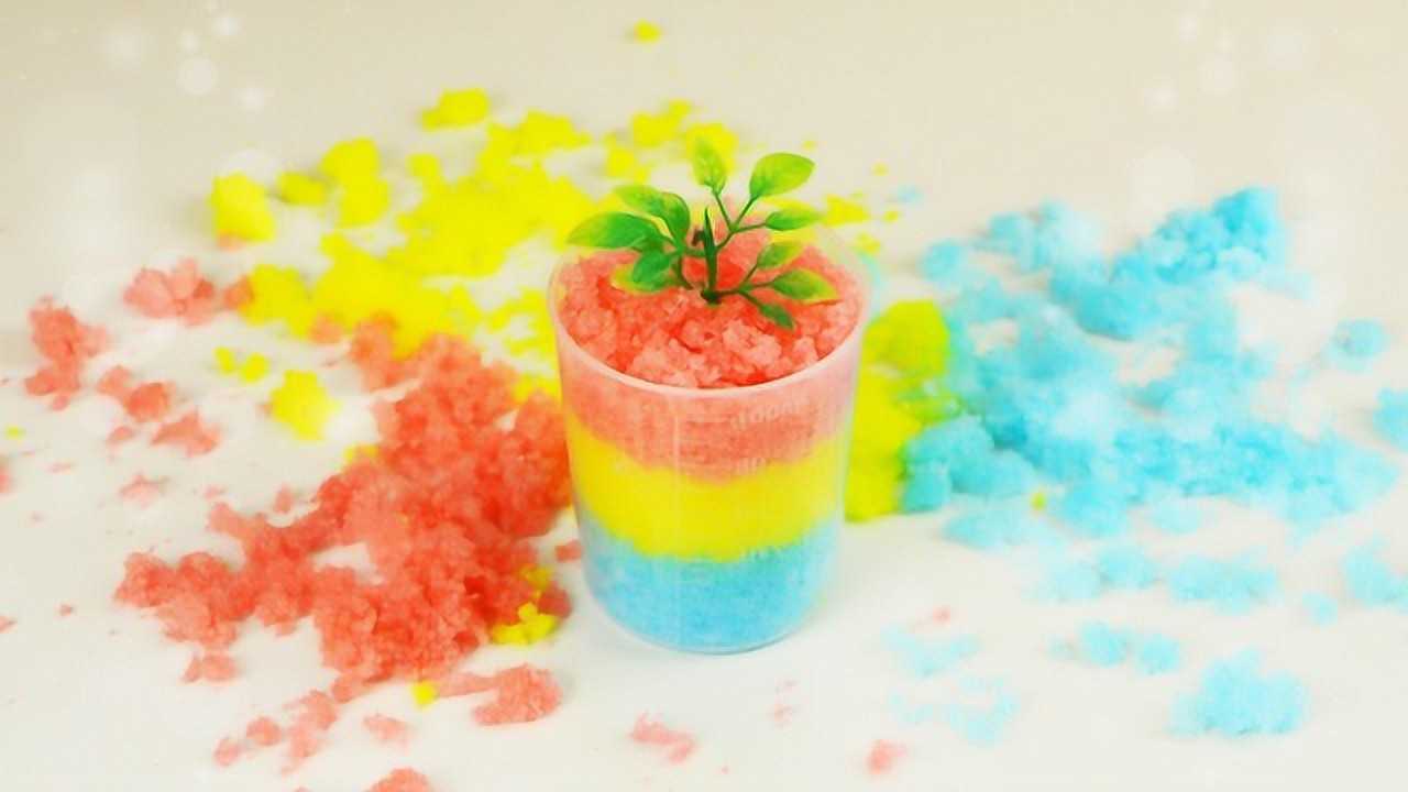 科学小实验之神奇的人造雪 手工diy