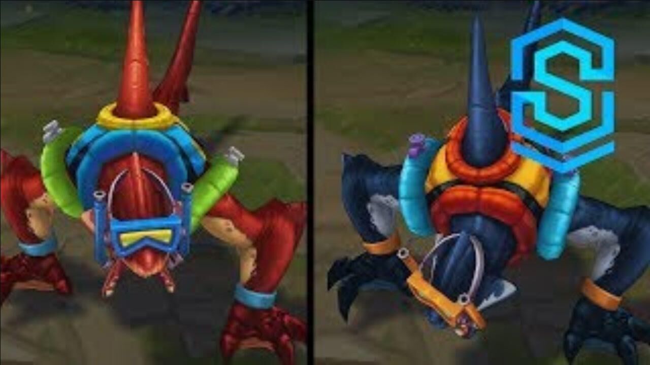 lol挖掘机海滩派对炫彩皮肤展示出现吧七色圣光