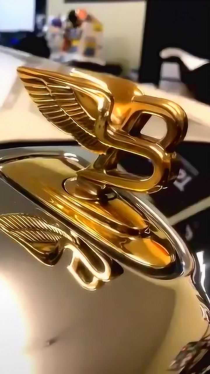 宾利镀金的车标,有钱人的象征标志!