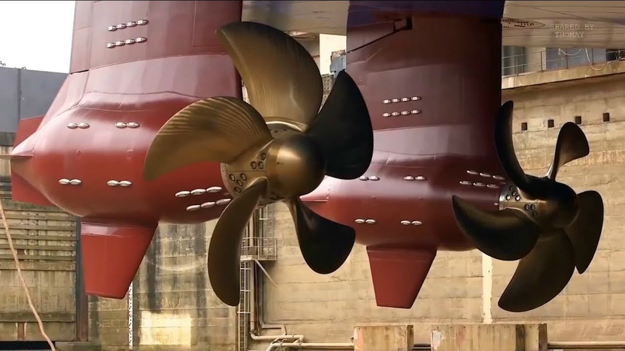 轮船发动机螺旋桨具有10万匹马力,看看它是如何工作的!