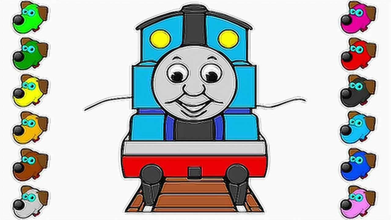 趣味简笔画:画托马斯小火车
