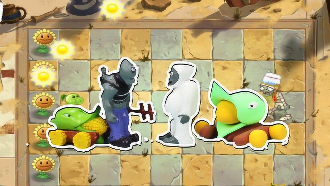 植物大战僵尸玉米加农炮打败巨人僵尸彩泥粘土教程趣盒子手工课