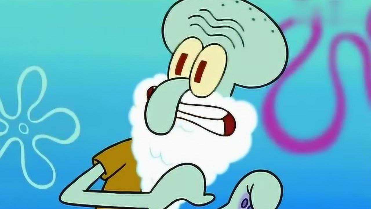 章鱼哥来到未来世界发现自己还是很悲惨把自己埋进地下