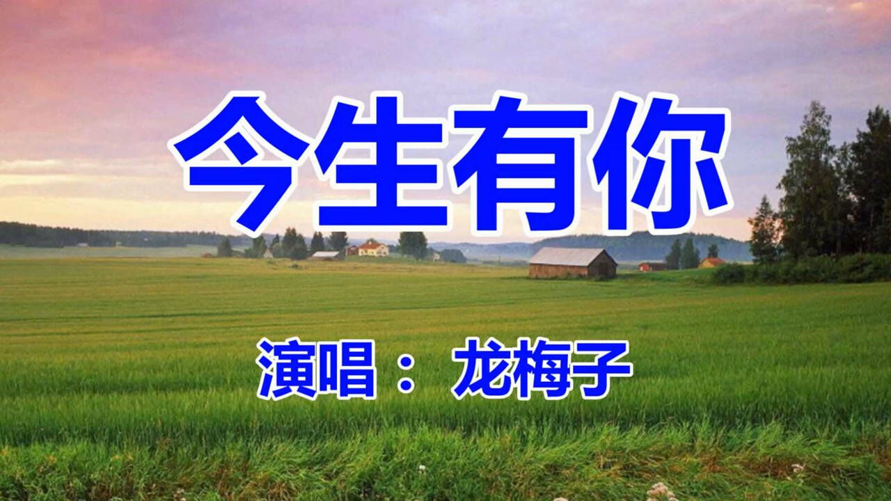 龙梅子《今生有你》好听极了