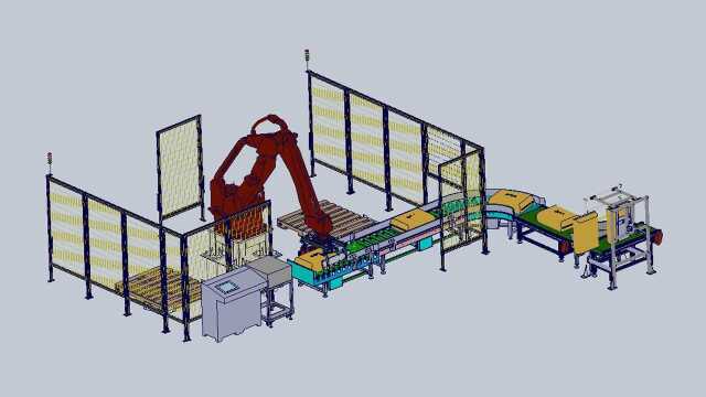 非标机械视频教程机器人自动码垛生产线设计原理