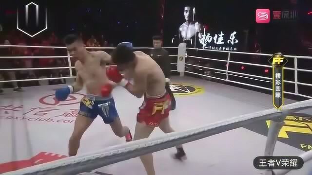 塔沟武校的耿国兴顶膝终结对手,TKO19岁小将杨佳乐!