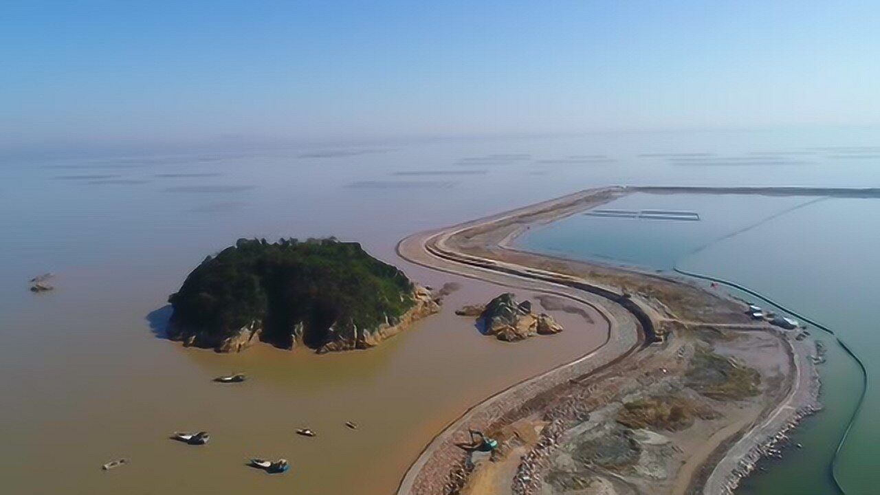 平阳县西湾围垦工程航拍