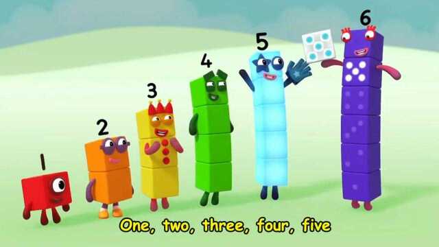 启蒙数学英语动画 数字块块6 Numberblocks Meet Number 6