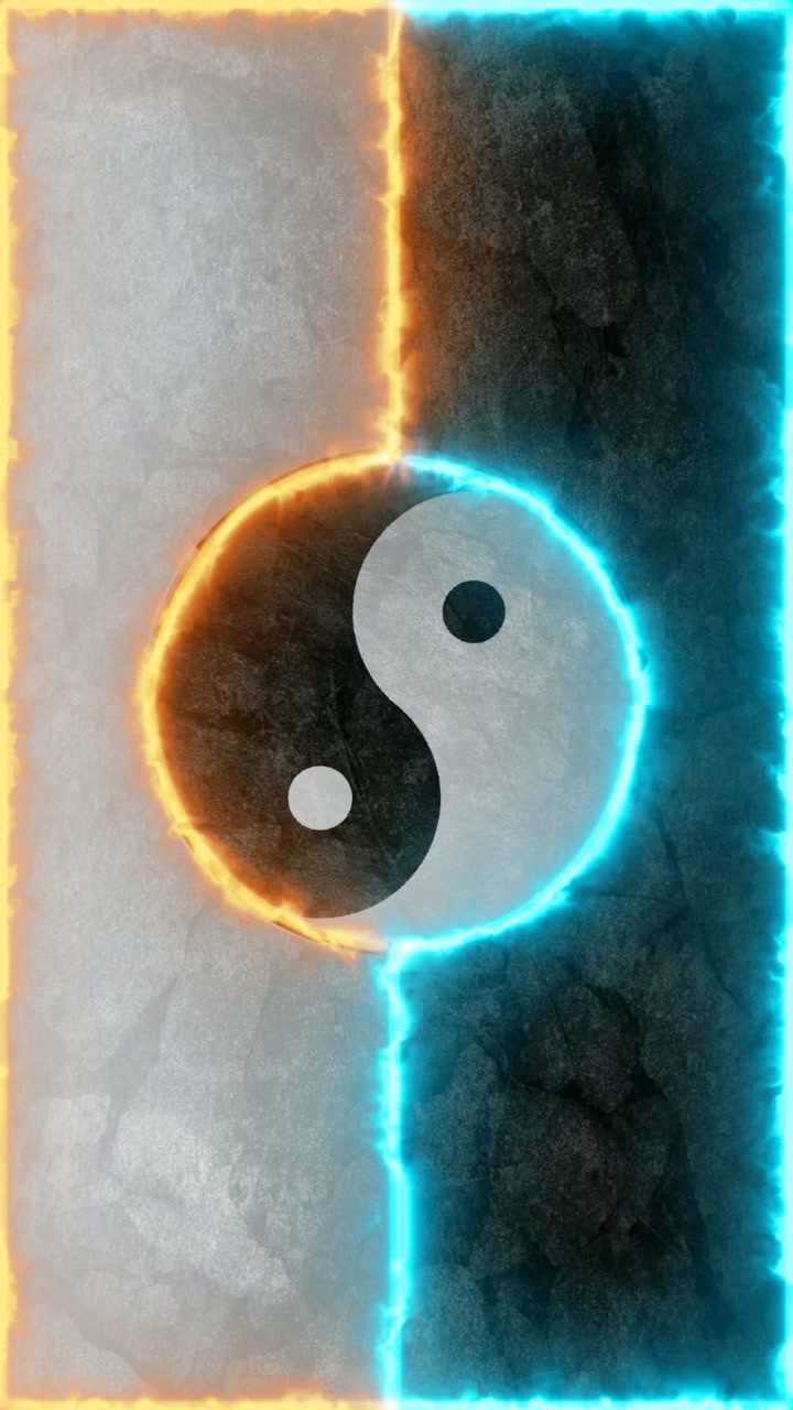 动态壁纸:冰火太极 阴阳鱼