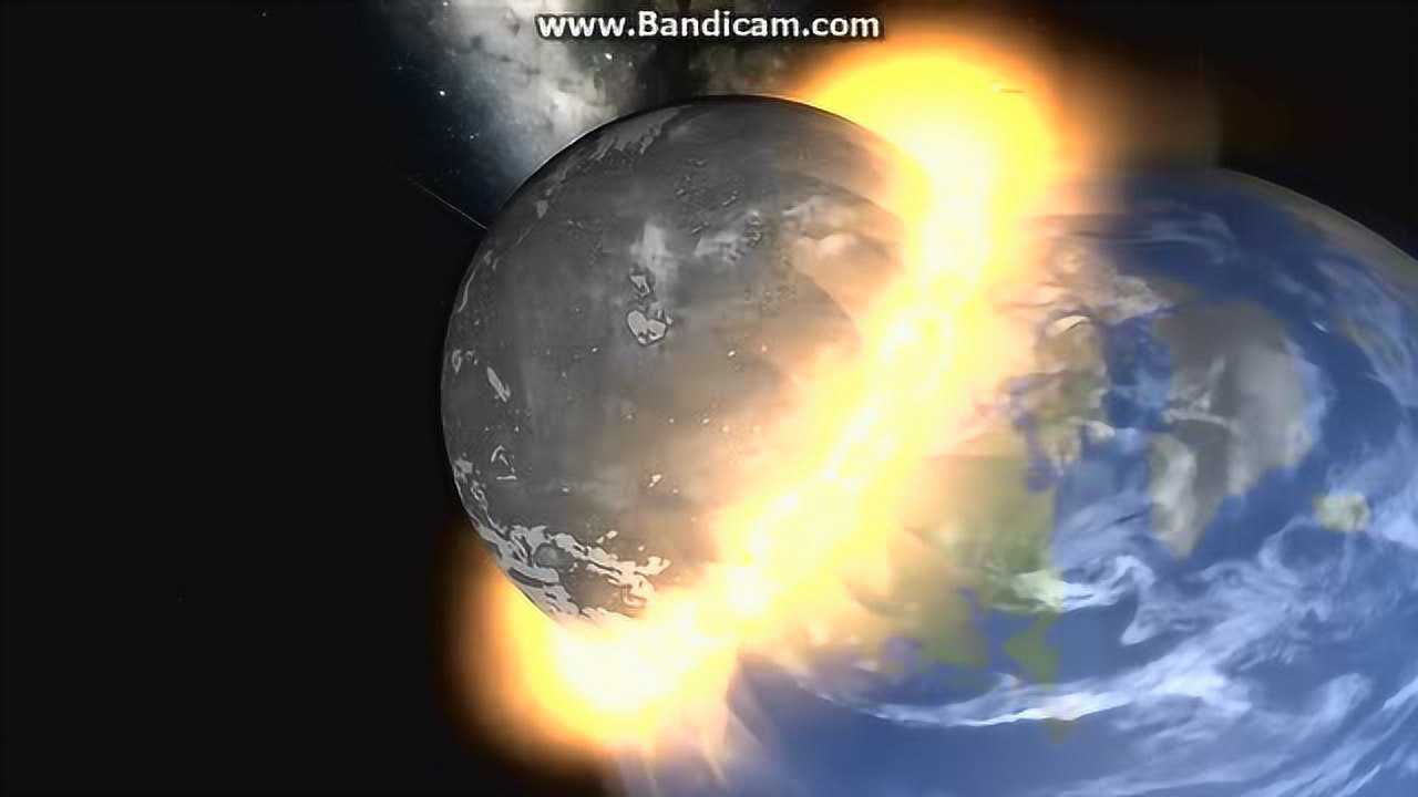 模拟远古行星忒伊亚在45亿年前撞击地球