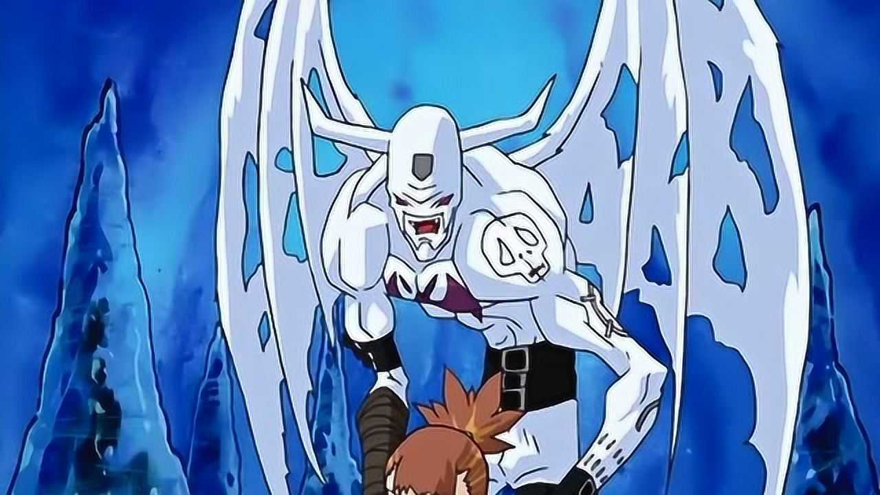 数码宝贝03冰恶魔兽不放留姬冰冻了基尔兽和大耳兽