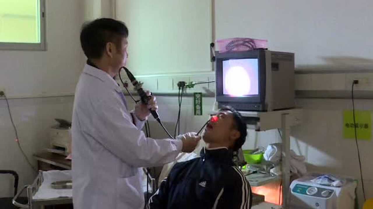 纤维喉镜鼻内窥镜检查_腾讯视频