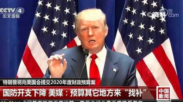 特朗普将向美国会提交2020年度财政预算案