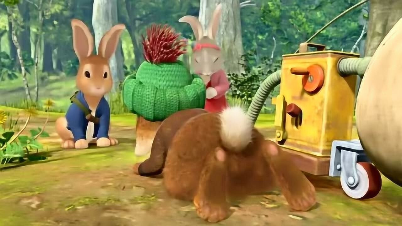 比得兔可爱的棉球尾实现了飞天梦飞到天上也不知道害怕