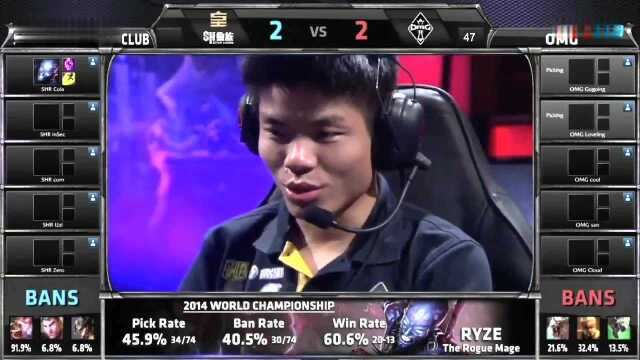 英雄联盟S赛 S4 四强赛 首尔 SHR vs OMG Game 5