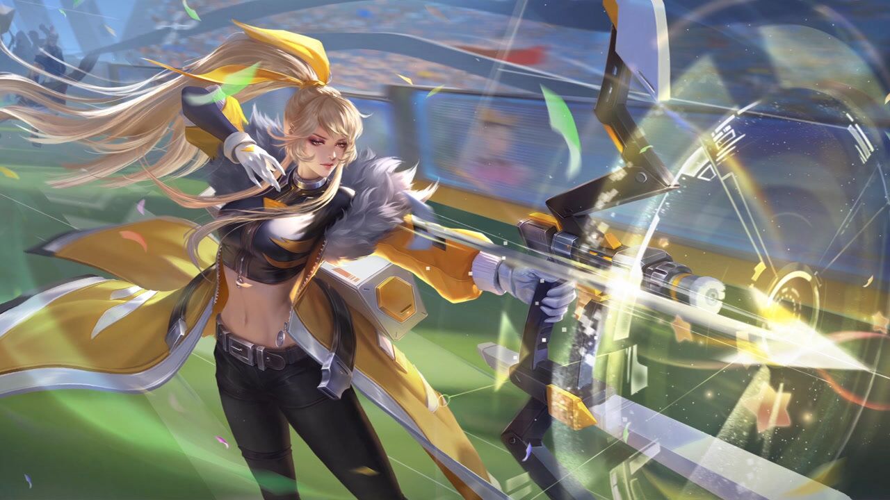 【王者荣耀】伽罗箭羽风息五五开黑节史诗皮肤展示视频