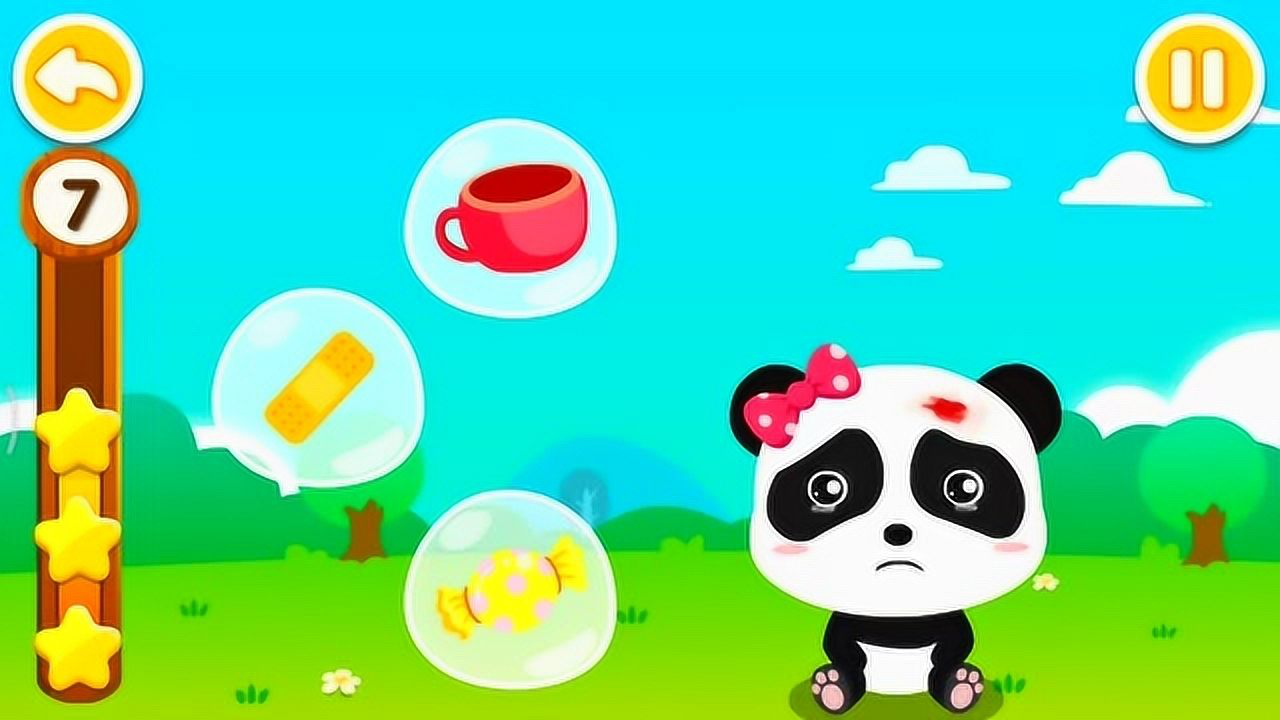 宝宝巴士游戏妙妙的额头受伤了我们快给她贴上创可贴吧