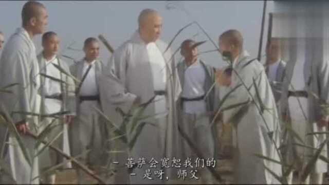 经典武打片《少林寺》1982年,昙宗率领十三棍僧救唐王片段