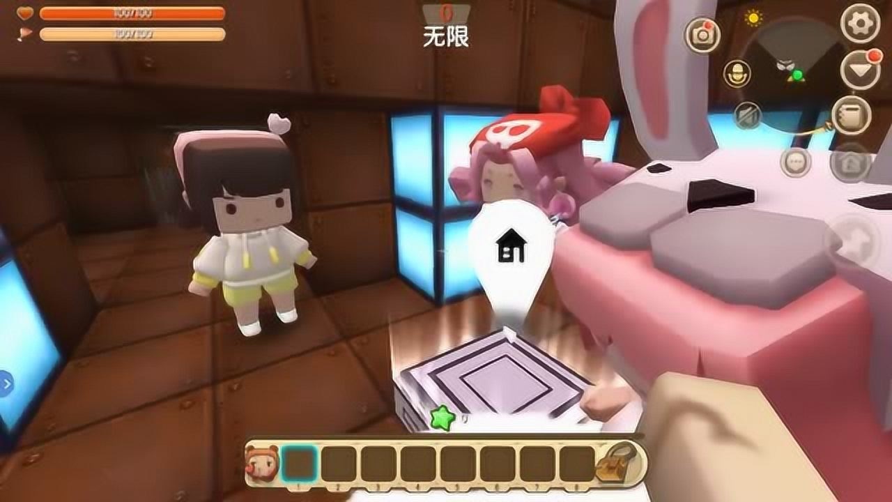 木鱼迷你世界,木鱼和小铃铛带着两名受害者,逃离恐怖杰夫的魔爪