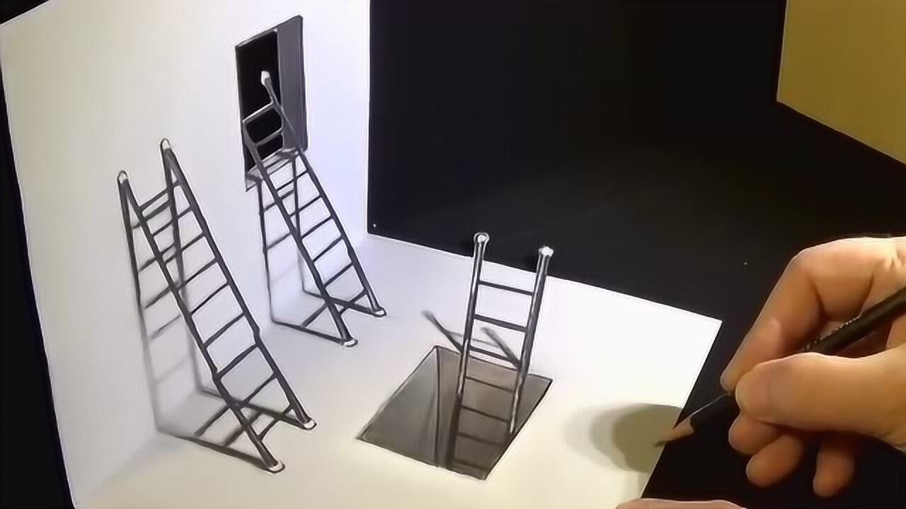 看完视频,你也可以画出这样立体的3D素描!_高清1080P在线观看平台_腾讯视频