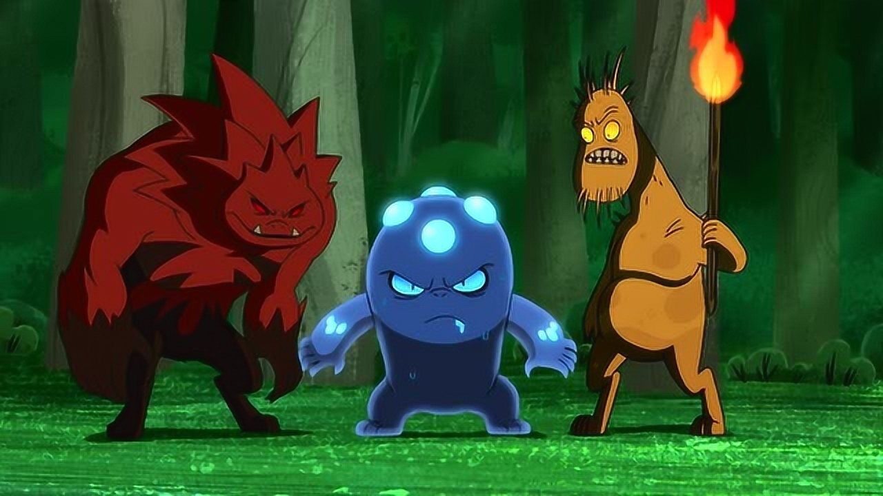 《少年骇客》神妙三厨很喜欢滑翔金刚的臭味,它们要抓住滑翔金刚