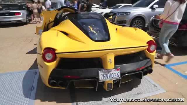 黄色战马! 街拍法拉利LaFerrari