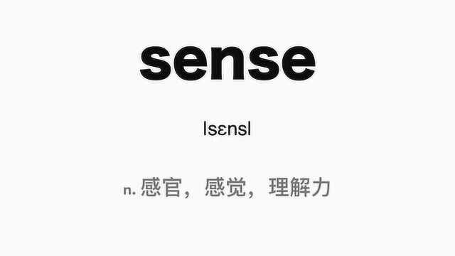 贱贱有词,sense