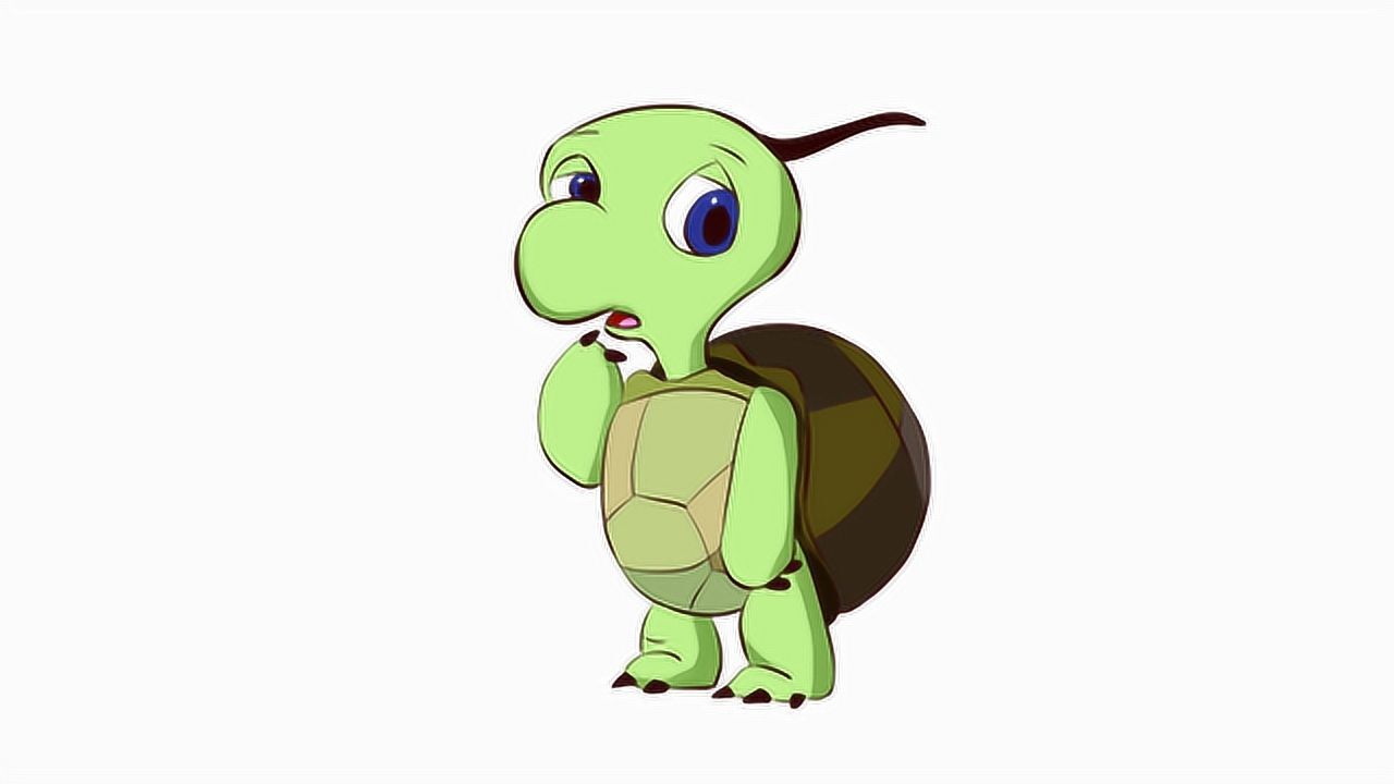 三原色绘画教室,教你画双面龟,胆小怕事的小乌龟