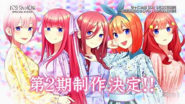 TV动画《五等分的新娘》特别活动摘要影像公开