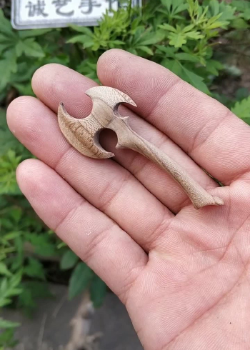 我自己做的桃木小斧头好看不