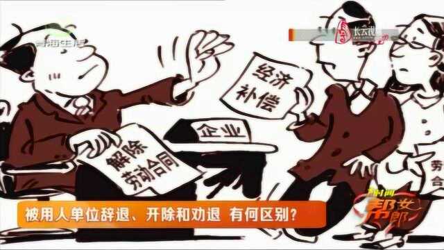 被用人单位辞退、开除和劝退,有什么区别?