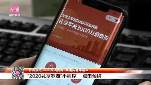 罗湖发放3000万消费券