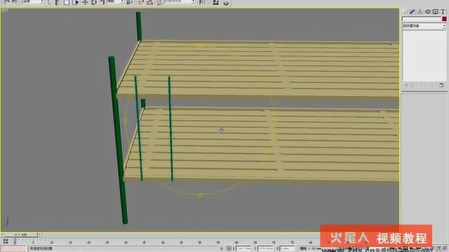 3dsmax效果图室内设计教程0301架子床的制作以及移动复制、缩放