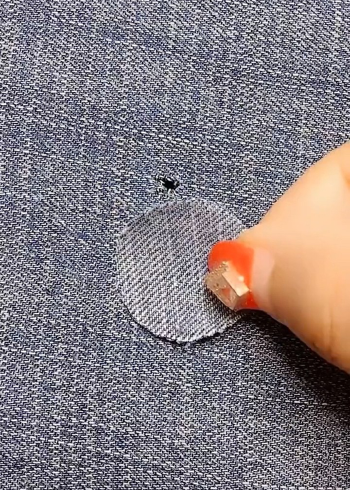 无痕针法补破洞