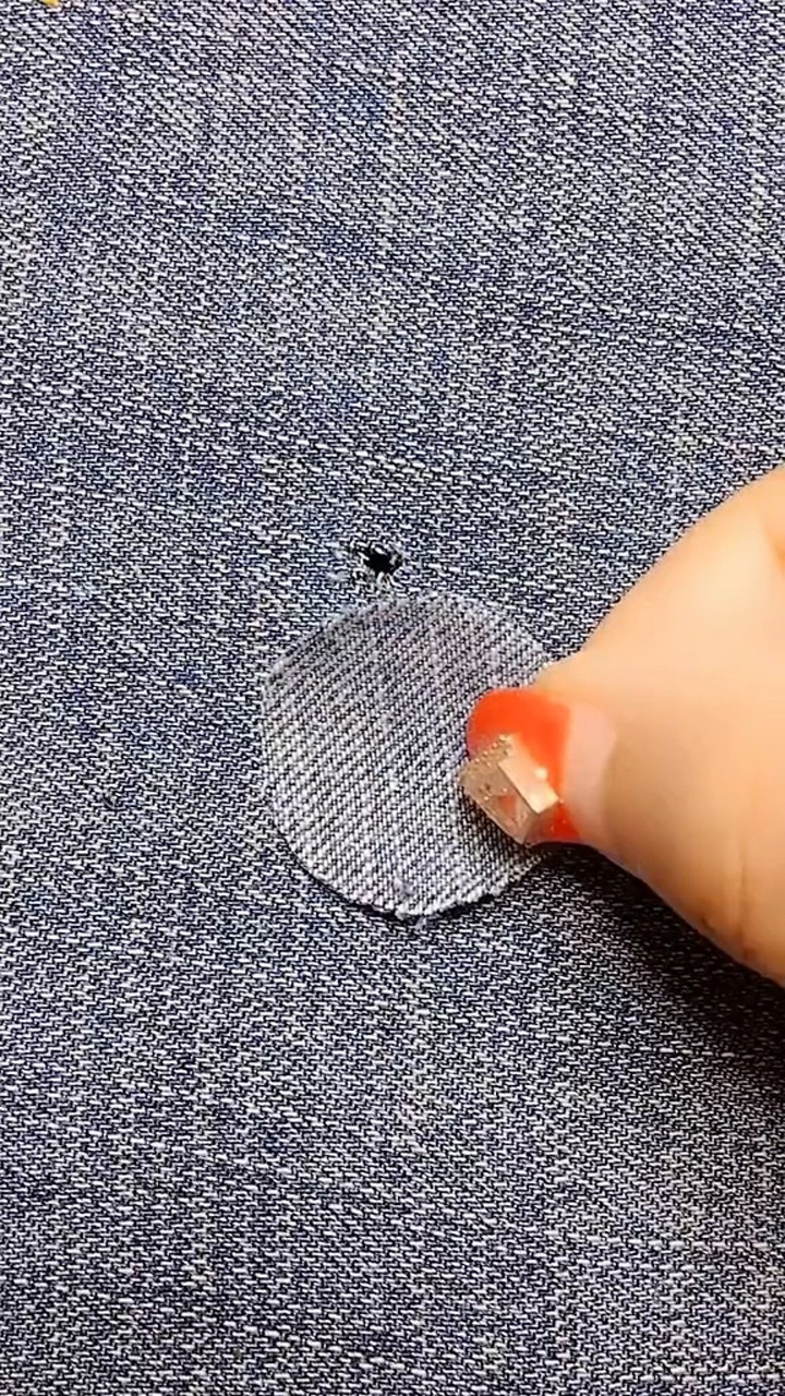 无痕针法补破洞