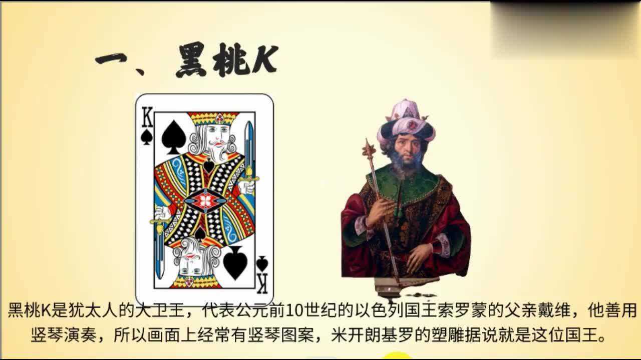 扑克牌中的四张老k,都代表什么,尤其是方块k!