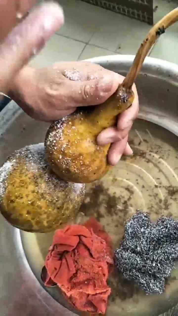 非常实用的花葫芦的去皮教程,这么做轻松搞定而且还不伤害葫芦