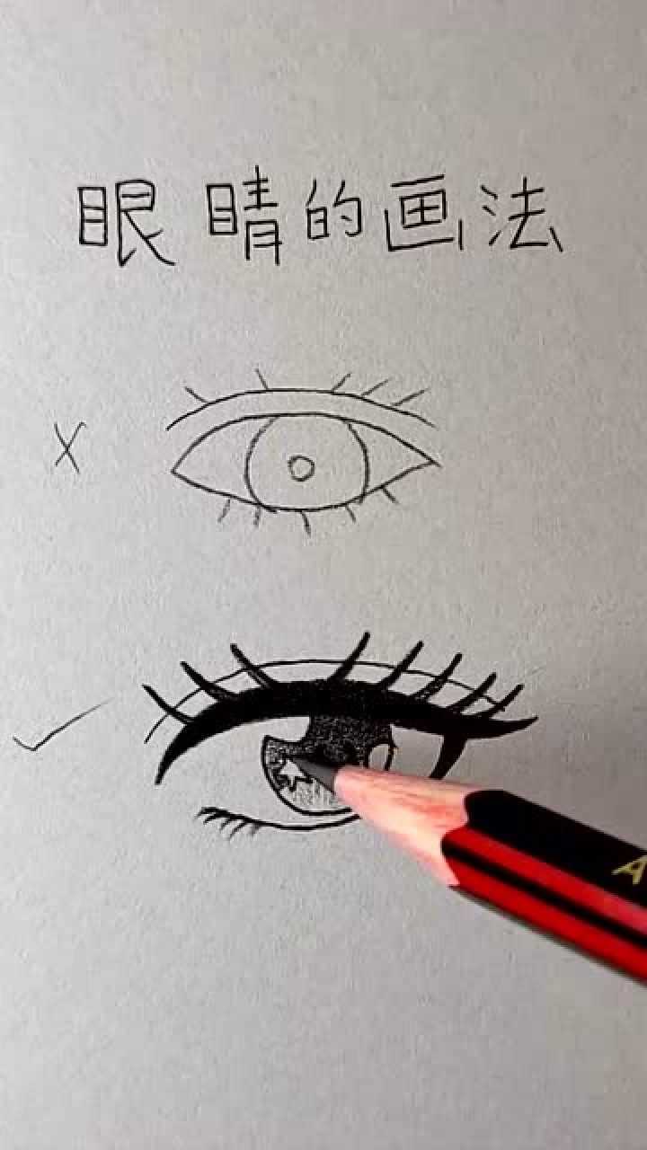 好看的眼睛怎么画