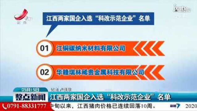 江西两家国企入选“科改示范企业”名单