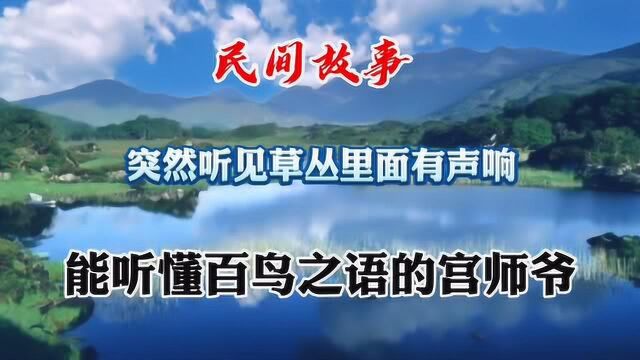 民间故事:能听懂百鸟之语的宫师爷