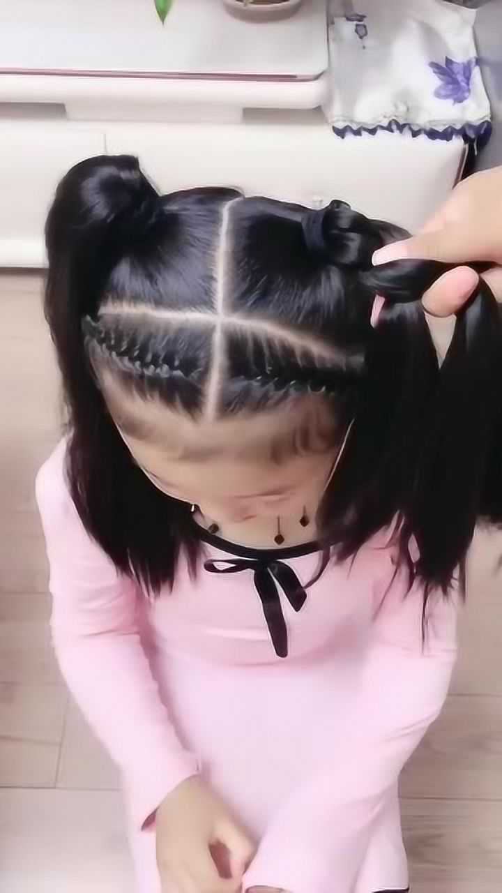 孩子上舞蹈课,头发这样扎,简单好看,关键是不易散_腾讯视频