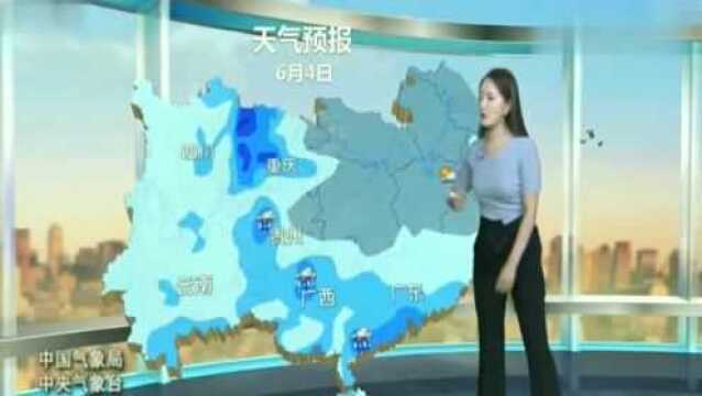 新一轮大范围降雨蓄势待发,6月4日5日全国降水分布情况天气预报