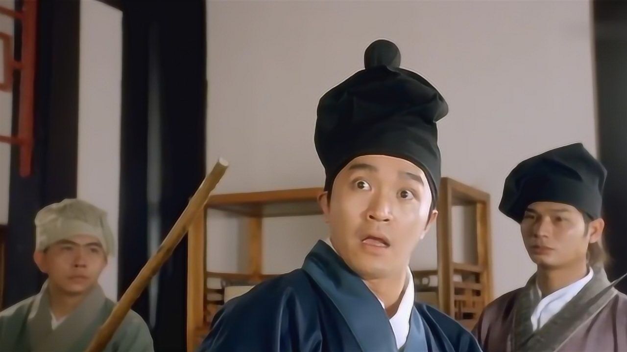 唐伯虎点秋香:唐伯虎的茶水被下了一日丧命散,帽子都立起来了!