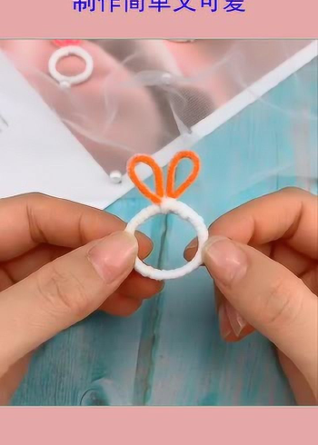 兔子口罩戒指,制作简单又可爱,赶紧动手试试!爱了!