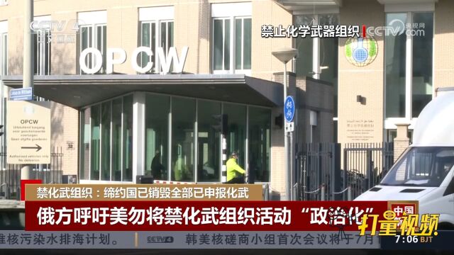 俄方呼吁美国勿将禁止化学武器组织活动“政治化”