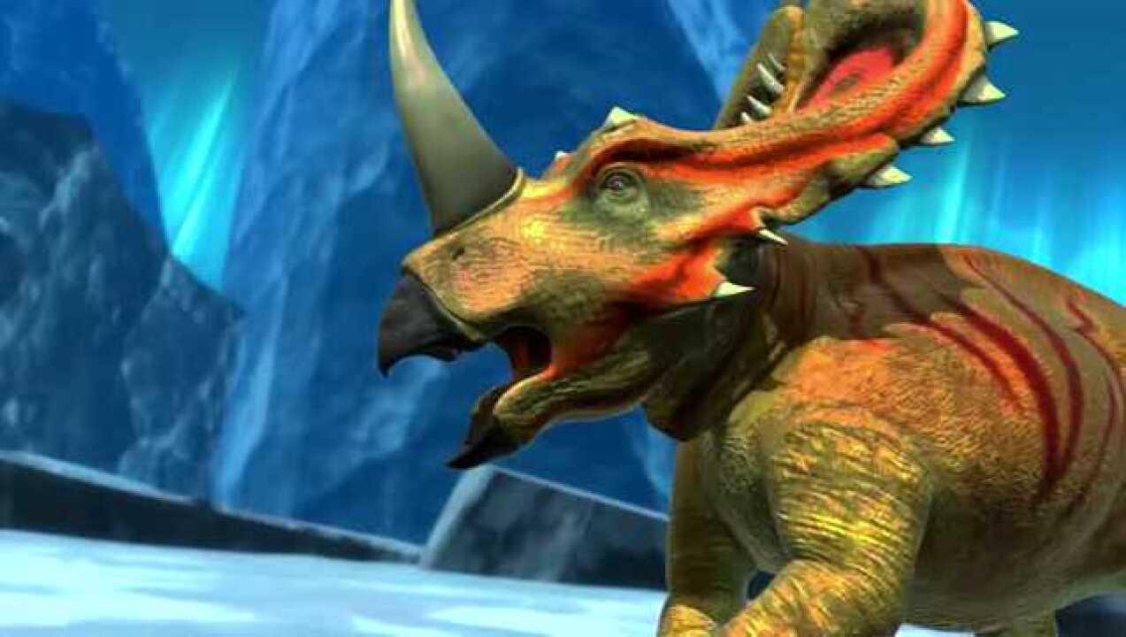 恐龙战争大盗龙vs刺丛龙两兄弟决战冰原