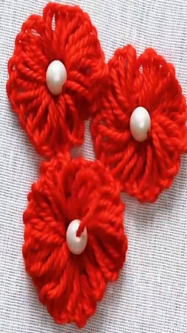 自己也能缝出好看的小花赶紧学起来